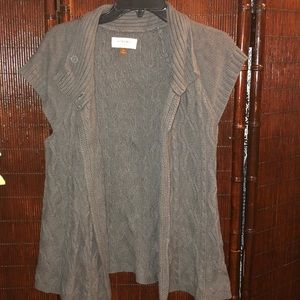 Short Sleeved Charcoal Grey sweater
